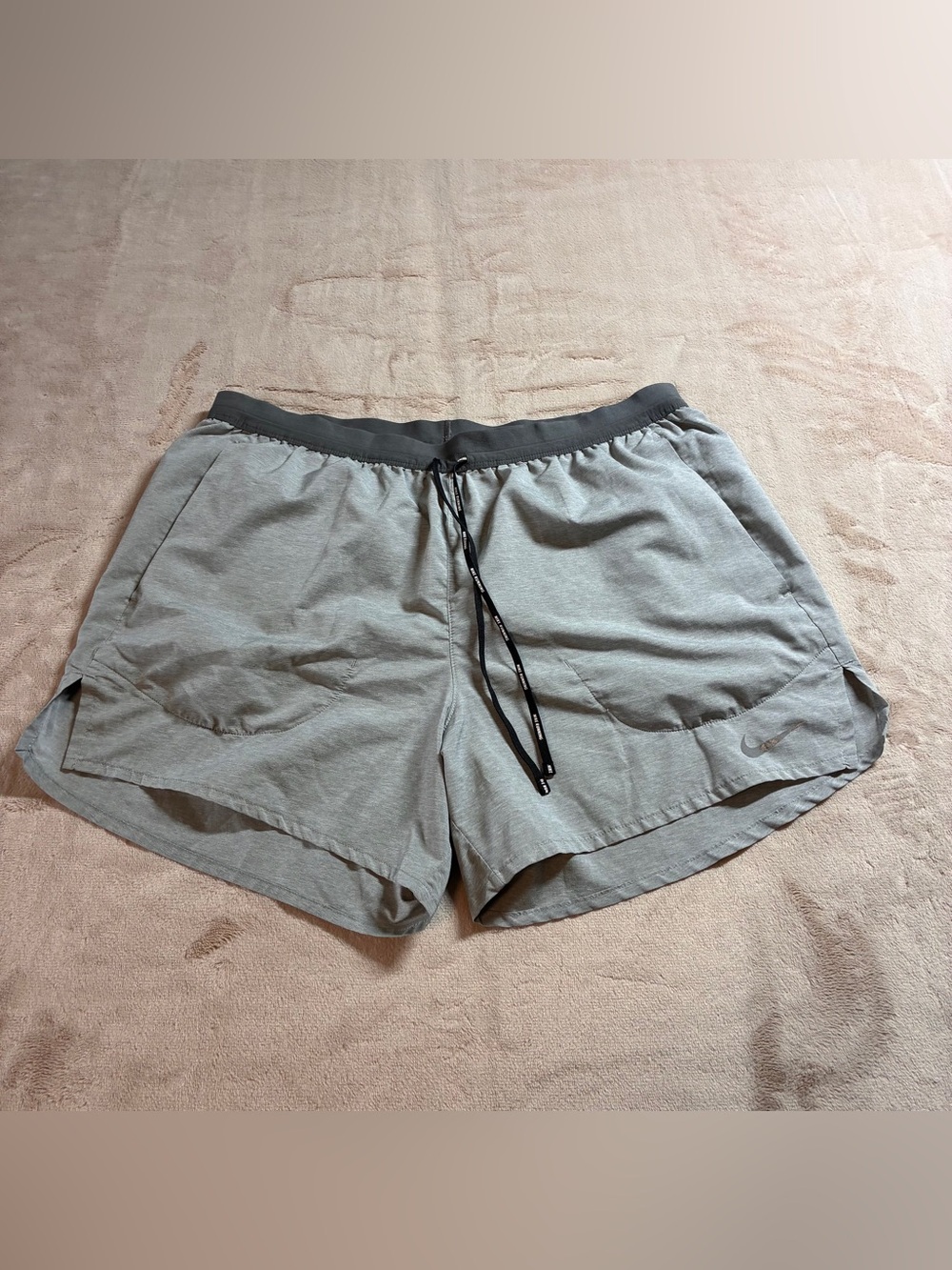 Nike Flex Stride 5" Running Shorts Dri Fit Lined Athletic Gym Gray Men's L